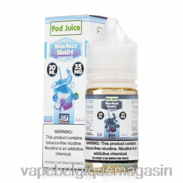 Vape Juice Freeze Blue Razz Slushy - Jus De Dosettes - 30 Ml 55 Mg